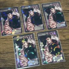 呪術廻戦 応募者全員サービス ホロクリアカード 石流龍 5点