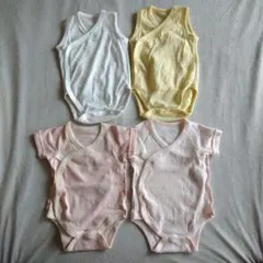 ベビーボディスーツ バースディ 50〜60cm　ユニクロ 60 cm 4枚セット