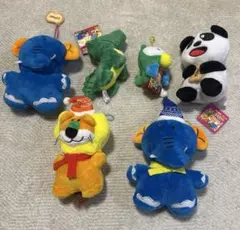 ギンビス たべっ子どうぶつ マスコット　ぬいぐるみ　ボールチェーン　6体セット