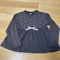 après les cours 花柄リボン付き長袖カットソー 120