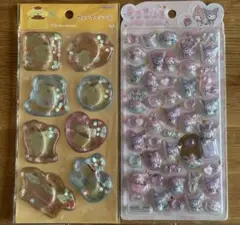 【正規品】うるちゅるPOPシールマイメロクロミ　ウォーターシールポムポムプリン