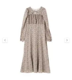 ［フリーズマート］フラワーパフスリーブワンピース　XS