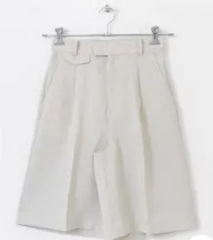 タグ付き新品】anuans リネンバミューダパンツ beige - メルカリ