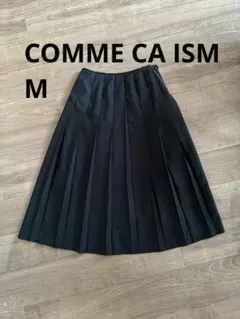 【COMME CA ISM】Mサイズ プリーツ スカート 黒 フレアスカートのサムネイル