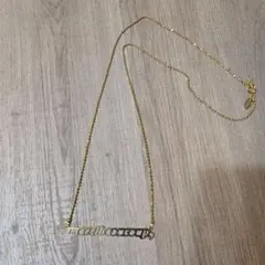 mercibeaucoup, ロゴ ネックレス ゴールド