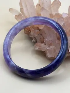 の*お様 【一点物】✨天然紫翡翠A貨 バングル 運気上昇 魔除け 繁栄 