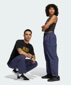 Adidas ピンタックパンツ Pintuck Pant ナイロンパンツ