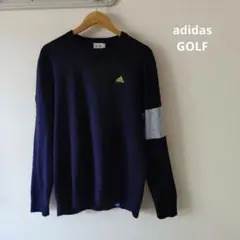 adidas GOLF アディダス ゴルフ ニット セーター ネイビー Oサイズ