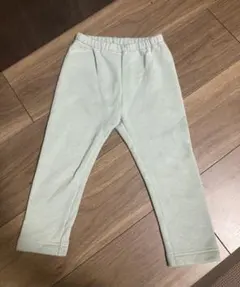 ユニクロ　フリースレギンス　ライトグリーン　90