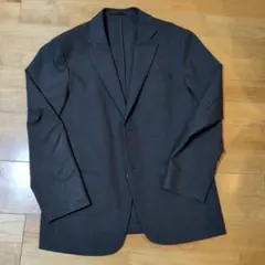 A*A様 ユニクロ☆感動ジャケット ウールライクメンズMダークグレー