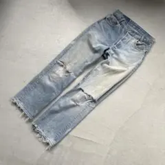 y2k 00s Levi's XX リーバイス ダメージリペア ストレートデニム