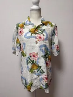 kaluluwa カルルワ アロハシャツ パイナップル柄 半袖 シャツ A104のサムネイル