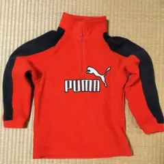 PUMA プーマ　フリースジャケット 120 レッド/ブラック