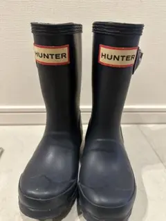 HUNTER 長靴 レインブーツ キッズ UK9 - メルカリ