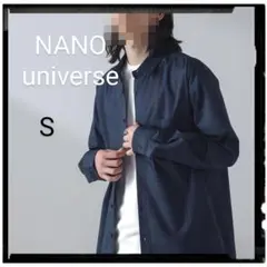 NANO universe【美品】小花柄レギュラーシャツ 長袖
