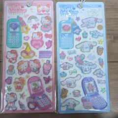 2月8日までの価格平成はっぴーフォン　シール　　サンリオ　キティとシナモン