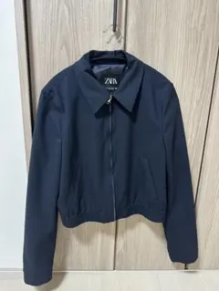 ZARA 黒 クロップドジャケット EUR M