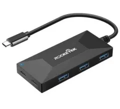 Type Cハブ 6in1 USB 3.0ポート カードリーダー/type-c