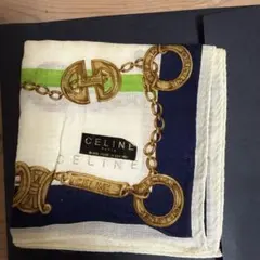 CELINE チェーンモチーフ ハンカチ