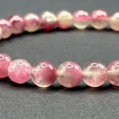 高透明 ピンクトルマリン ブレスレット 6.2mm 天然石