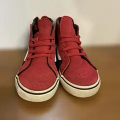 バンズ　スニーカー　ハイカット　15㎝　子供　キッズ　赤