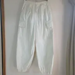 GU 白色 カーゴパンツ 100cm~