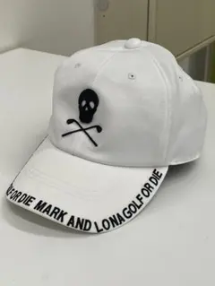 14767.5 MARK & LONA スカル　キャップ　ホワイト