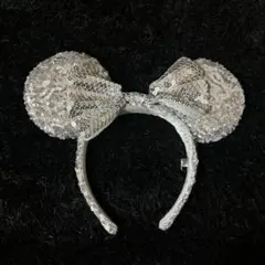 ディズニー ミッキーマウス カチューシャ シルバー