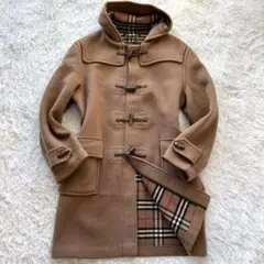 【美品】バーバリー　ダッフルコート　英国製　ロング丈　メンズ　L相当
