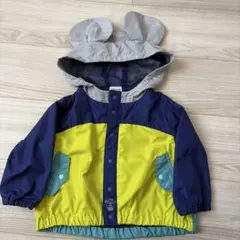 【80サイズ】BREEZE 耳付きウインドブレーカー