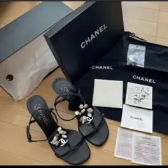 CHANEL ココマーク　ビジュー　サンダルのサムネイル