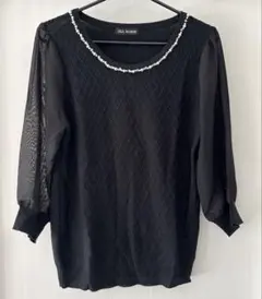 シースルー袖 トップス