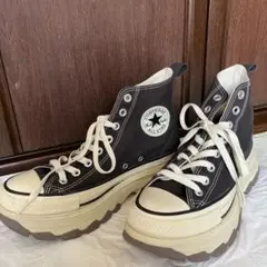 厚底コンバース　converse 25.5 ALL STAR コンバース 厚底 グレー 新作 スニーカー 22 23 24 25
