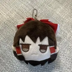 東方　ダイソー　博麗霊夢　じとっと　フェイスぬいぐるみキーホルダー