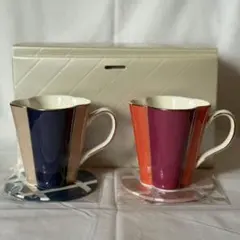 フランフラン　デザイン マグカップセット　コースター付き