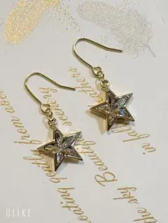 10㎜クリスタルSTARスワロフスキーのピアス