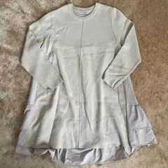 TORRAZZO DONNA ベージュ フリル ロングチュニック