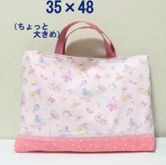 手提げ袋 レッスンバッグ 猫とうさぎ 大きめ