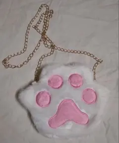 猫の肉球 ファー ショルダーバッグ jk 文化祭 ヘビロテ