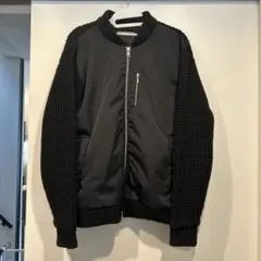 ナノユニバースニットコンビ ブルゾン ジャケットのサムネイル