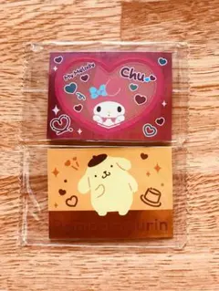 サンリオ　マイメロディ&ポムポムプリン　シール2枚