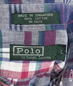 Polo by Ralph Lauren 80s 緑タグ チェックシャツ