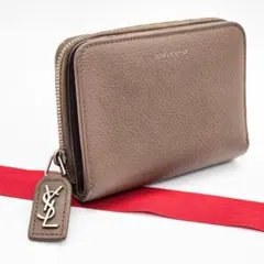 イヴサンローラン 財布 プル YSL カサンドラ 濃いベージュ A683