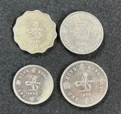 1978 香港 5ドル硬貨 3枚セット エリザベス2世 香港旧貨幣 外国コイン