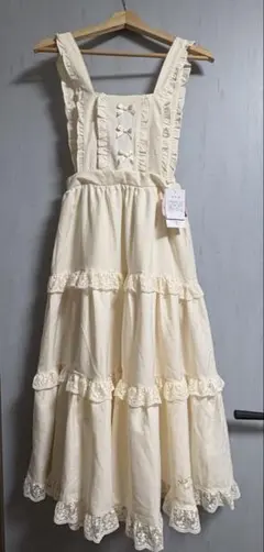 青木美沙子 しまむら マロンクリーム ジャンパースカート