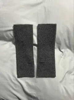 グレー ニット レッグウォーマー