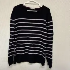 GREEN LABEL RELAXING ストライプニット L