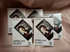 値下 フジフイルム チェキ instax mini ブラック 10枚×5 50枚