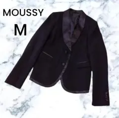 【MOUSSY】ブラック シングルジャケット テーラードジャケット 2サイズのサムネイル