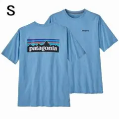 巴塔哥尼亞 P-6 標誌責任感 短袖 T 恤 S 藍色